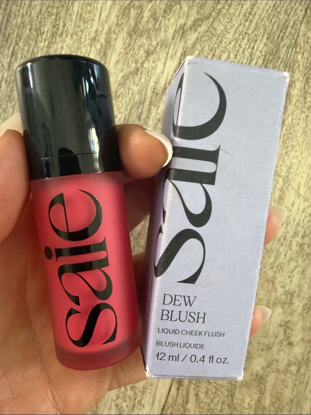 Saie Dew Blush Liquid Cheek Flush - Rose Pink